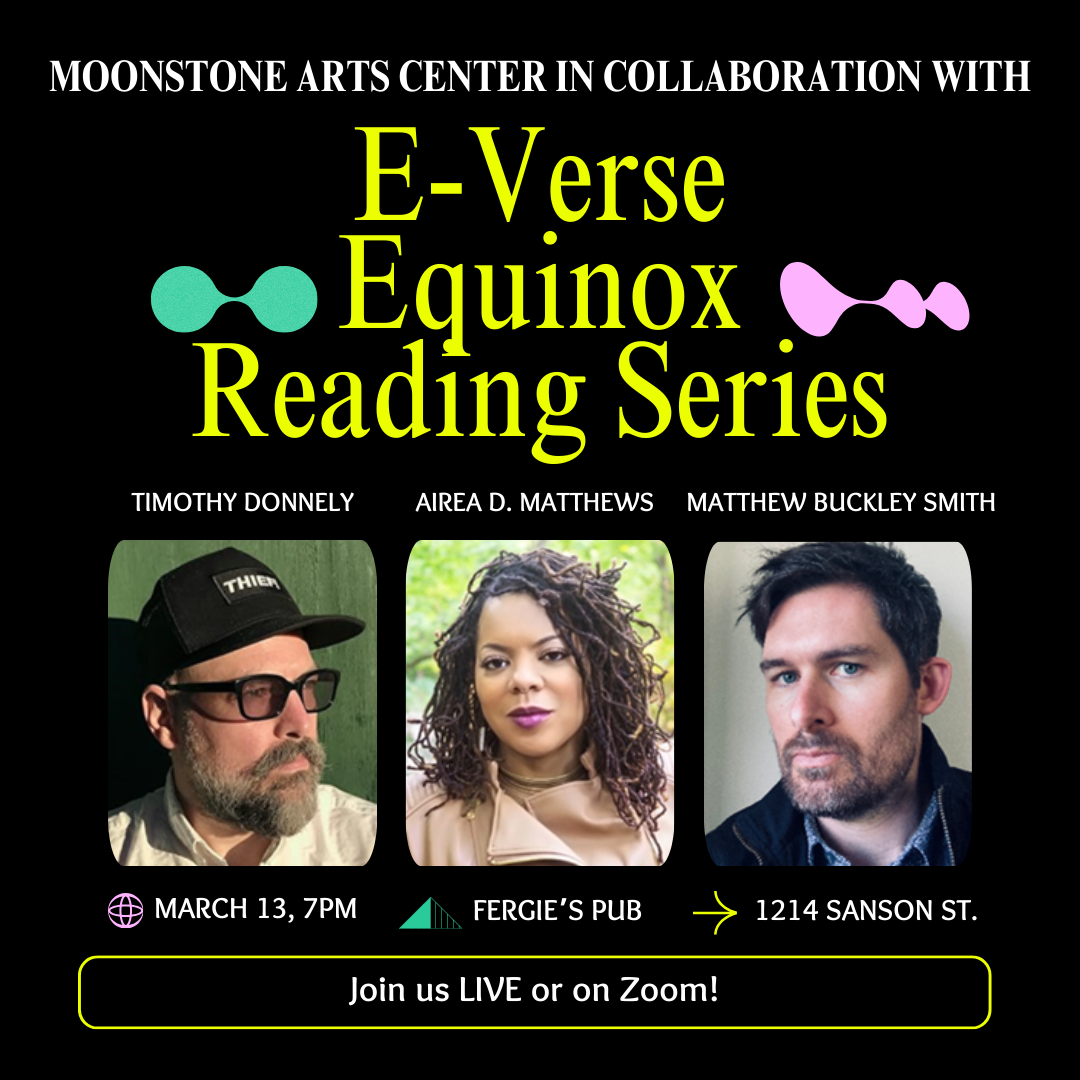 LIVE Poetry: Timothy Donnelly, Airea D. Matthews, Matthew Buckley Smith