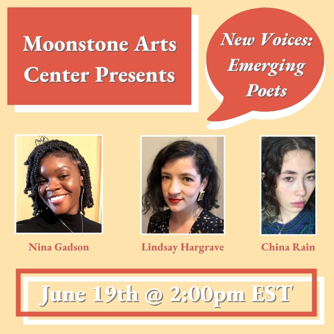 Virtual Poetry Reading: New Voices – Emerging Poets: Nina Gadson, Lindsay Hargrave, and China Rain with Larry Robin