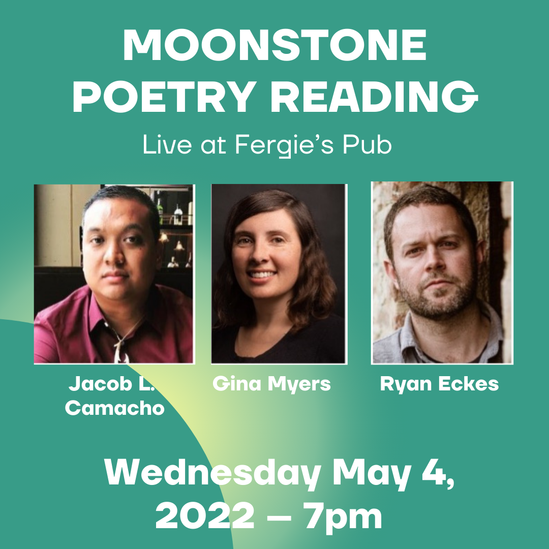 Live Poetry Reading: Jacob L. Camacho, Gina Myers, Ryan Eckes